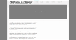 Desktop Screenshot of matthewschlanger.com