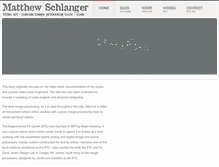 Tablet Screenshot of matthewschlanger.com